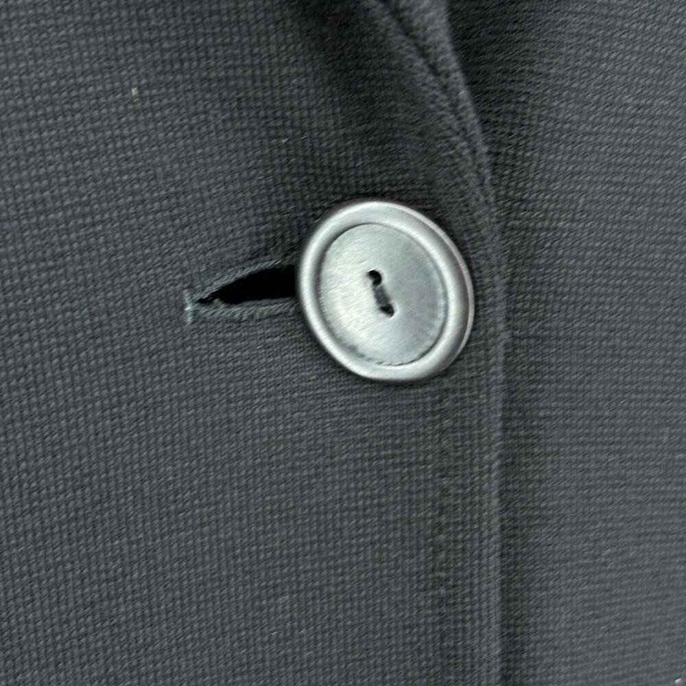 JAN & CARLOS Blazer 40 Merino Wool Stretch Two Button Jacket Black Italy VTG - Picture 6 of 16